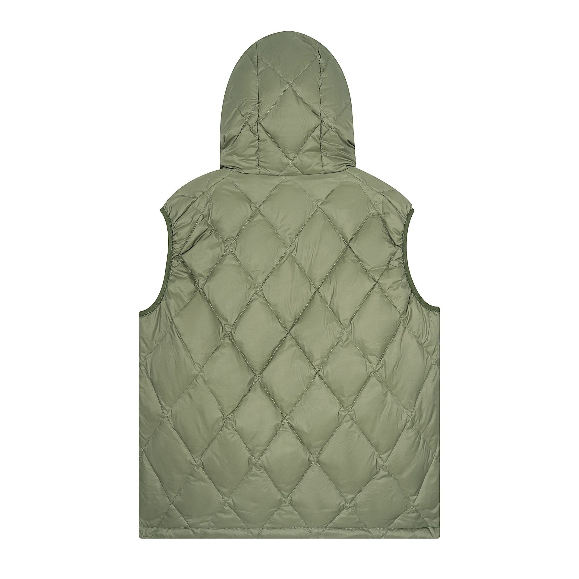 Hooded Vest for Men, Winter Warm Thick Down Vest, Casual Sport Running Vest